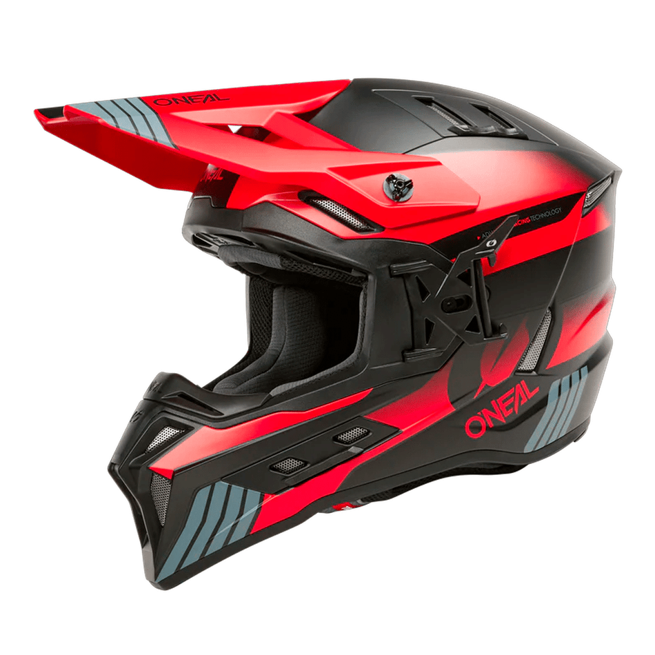 Casco Cross O'Neal 8SRS Gray/Black/Red