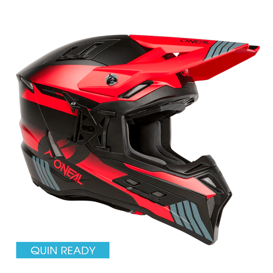 Casco Cross O'Neal 8SRS Gray/Black/Red