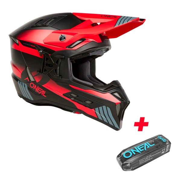 Casco Cross O'Neal 8SRS Red + Sensor Quin