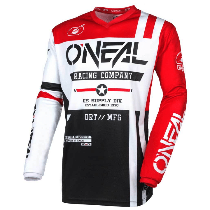 Jersey O'Neal Warhawk Rojo/Negro/Blanco