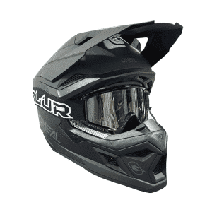 Casco Cross O'NEAL 3SRS Solid Black + Goggles O’Neal Blur B-Zero | Negro
