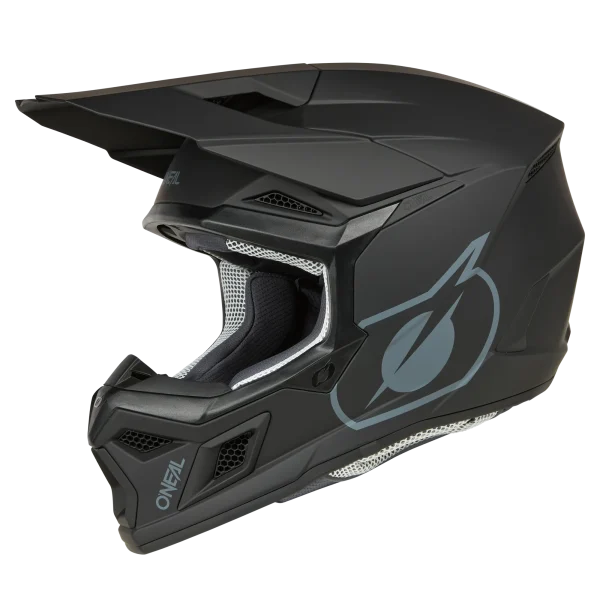 Casco Cross O'NEAL 3SRS Solid Black - Imagen 2