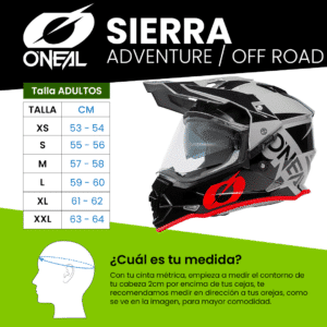 Casco integral de moto Off road Oneal Sierra Rojo