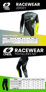 Conjunto Racewear Black Gray Yellow