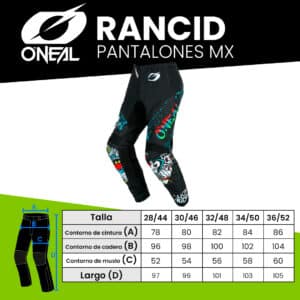 Pantalon Moto Endurocross Rancid Oneal