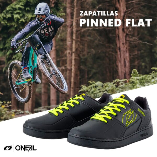 ZAPATILLAS CICLISMO PINNED FLAT ONEAL AMARILLO