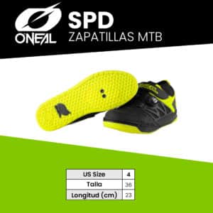 Zapatillas MTB Ciclismo Oneal Session SPD Amarillo