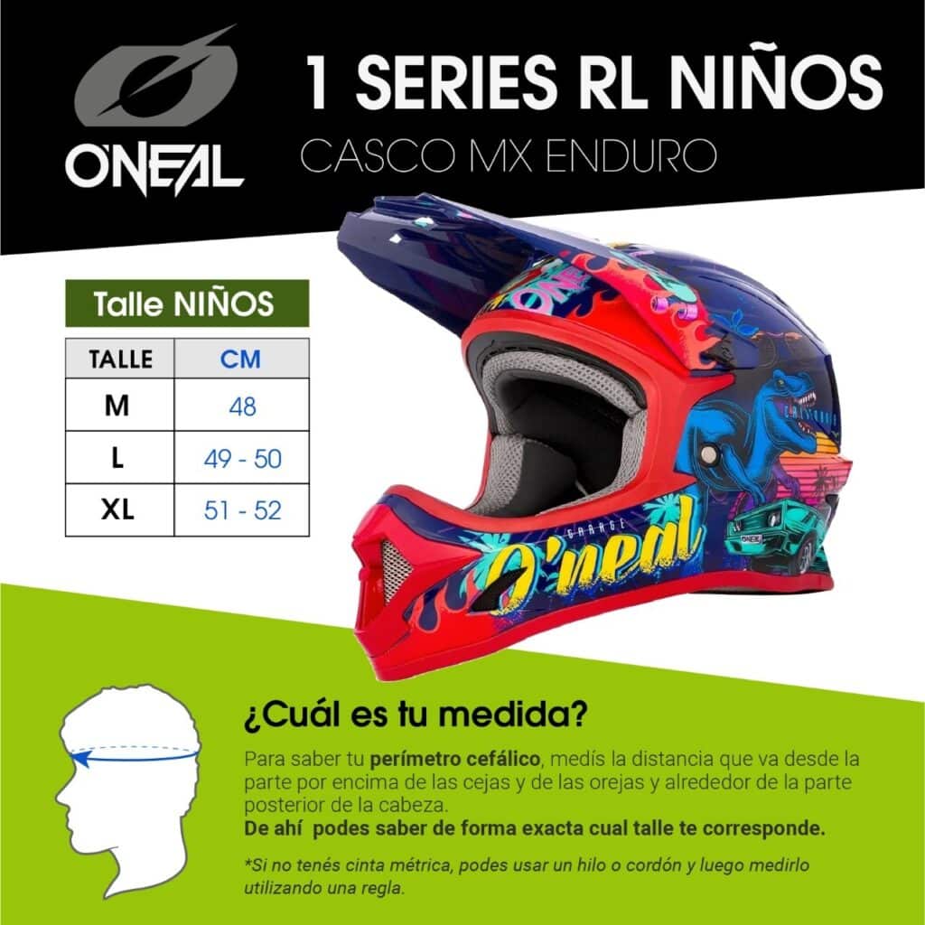 Casco Motocross Niños Oneal 1 Series Rex - Oneal Perú